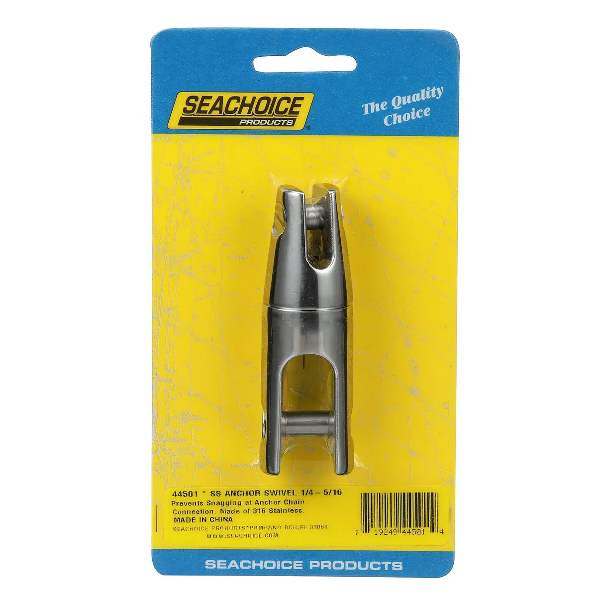 Seachoice 50-44501 Ss Anchor Swivel 3-1/2" Long 1, 700 Lb. Working Load 1