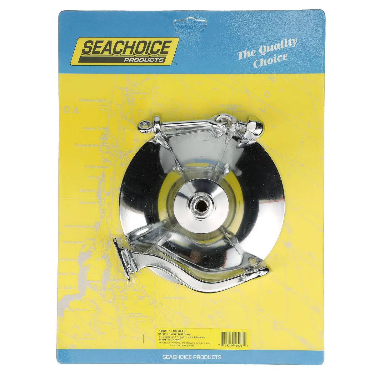 Seachoice 46021 6" Chrome Plated Brass Fog Bell 1