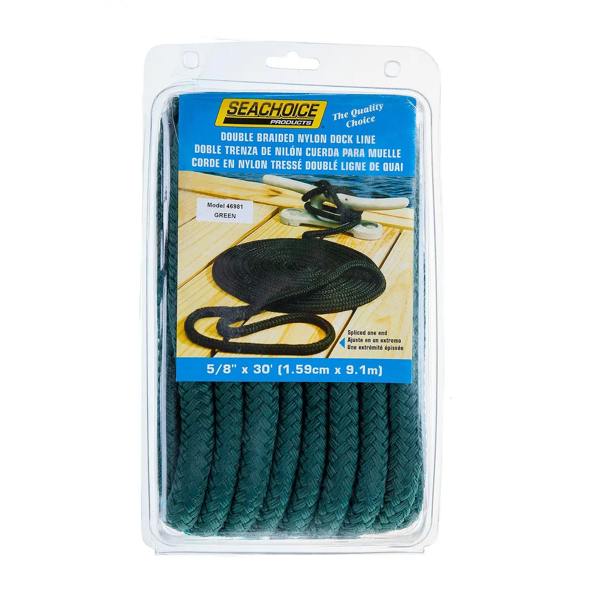 Seachoice 46981 Double Braid Nylon Dock Line 1