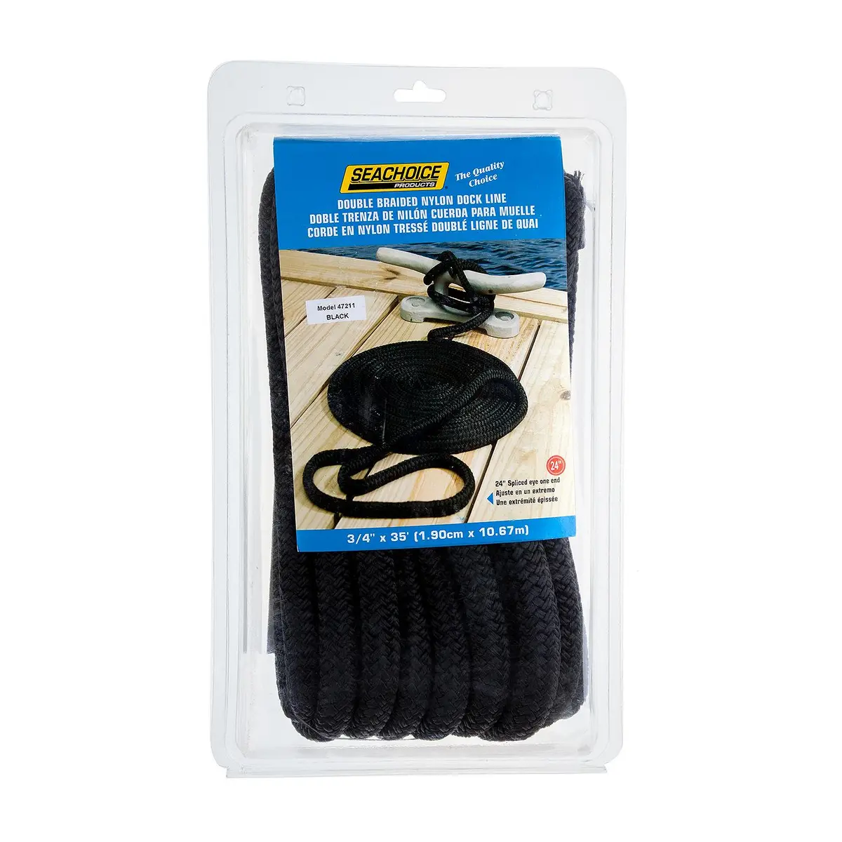 Seachoice 47211 Double Braid Nylon Dock Line 1