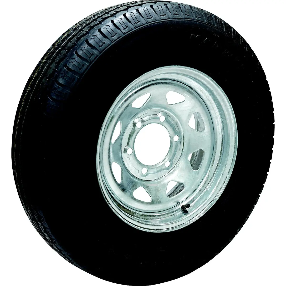 Seachoice 35082 53441 St235/80R16e/8H Kr35 16" Galvanized Spoke, 8-Lug On 5-1/2" Radial Tire & Wheel Asm 1
