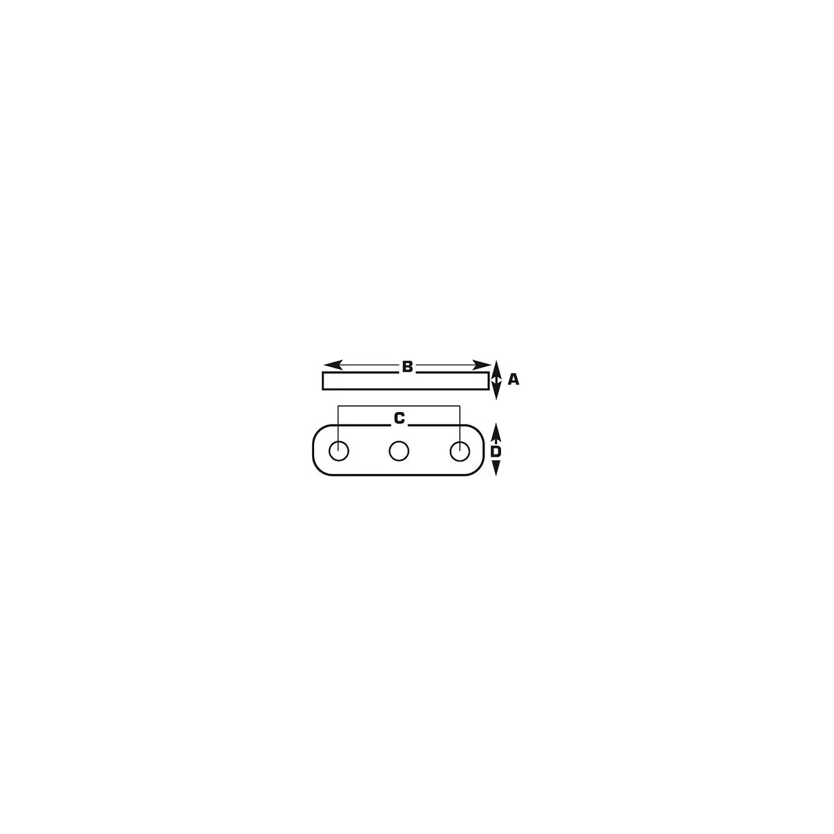 Seachoice 55021 Light-Duty Axle U-Bolt Plate 2
