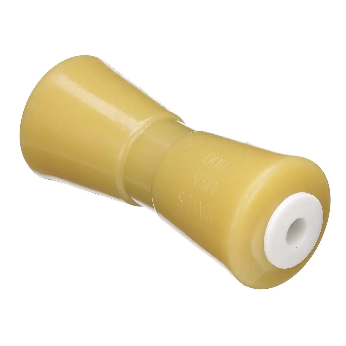 Seachoice 56440 Non-Marking Tp Yellow Rubber Keel Roller With 5/8" Id Hole 1