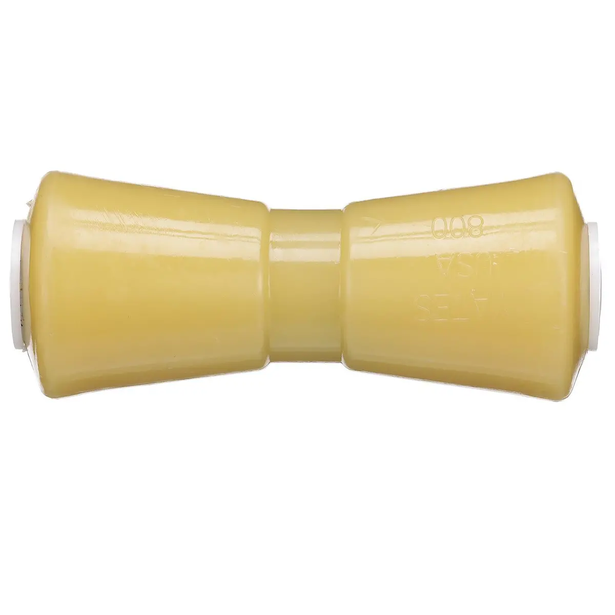 Seachoice 56460 Non-Marking Tp Yellow Rubber Keel Roller With 5/8" Id Hole 1