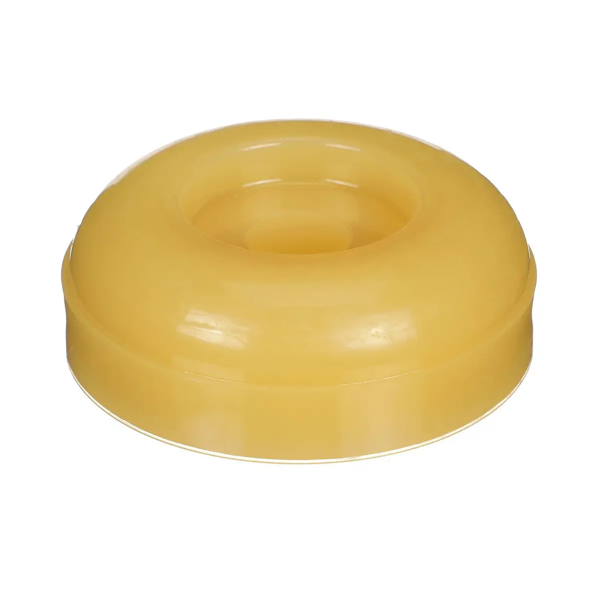 Seachoice 56620 Non-Marking Tp Yellow Rubber Roller End Cap 3-1/2" W/ 1-1/4" Id, Hole 1