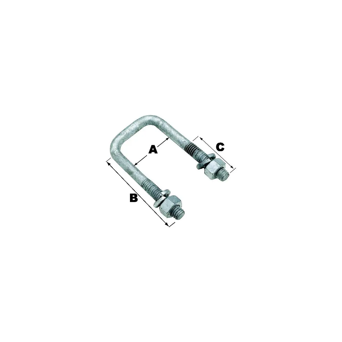 Seachoice 57220 Sq U-Bolt-3 1/16X2 13/16(Bulk 1