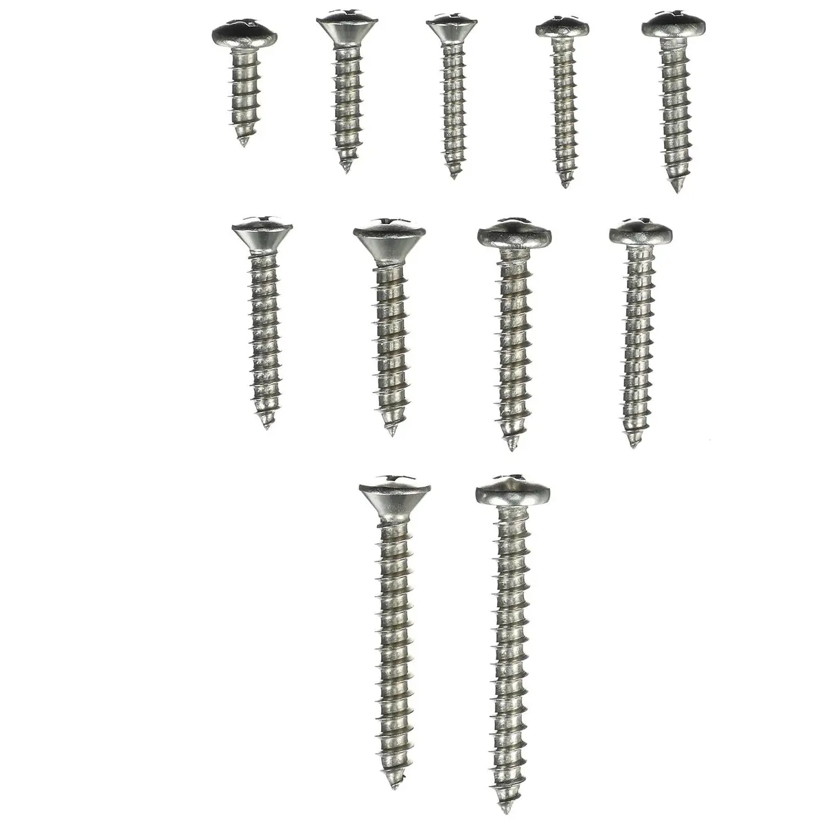 Seachoice Kp5575sc Stainless Steel Tapping Screw Kit 72 Piece 1