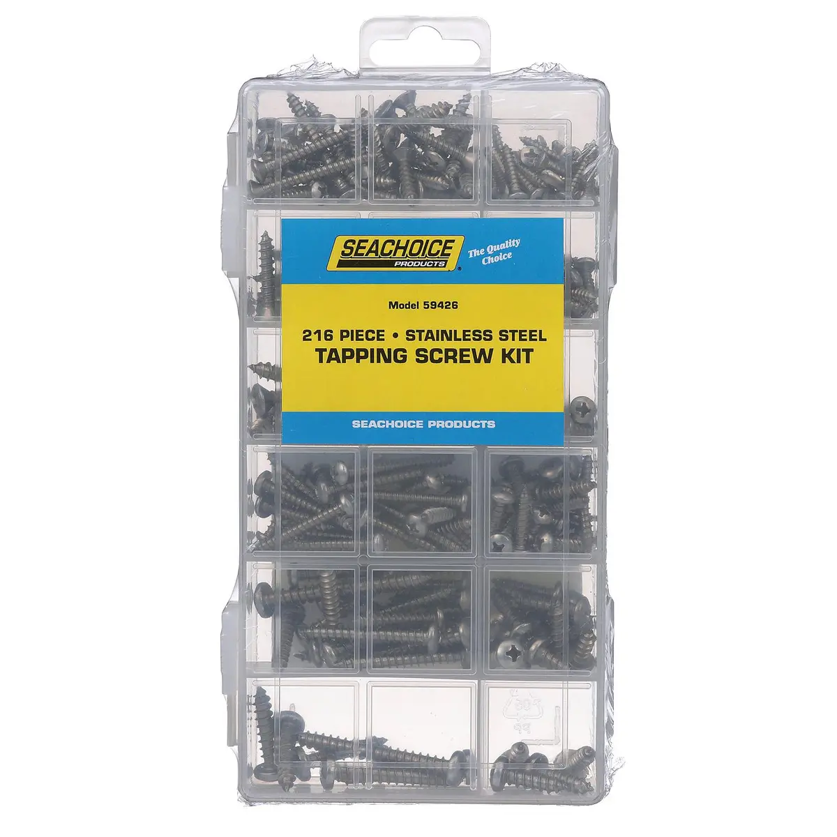 Seachoice Kp5579sc Stainless Steel Tapping Screw Kit 216 Piece 1