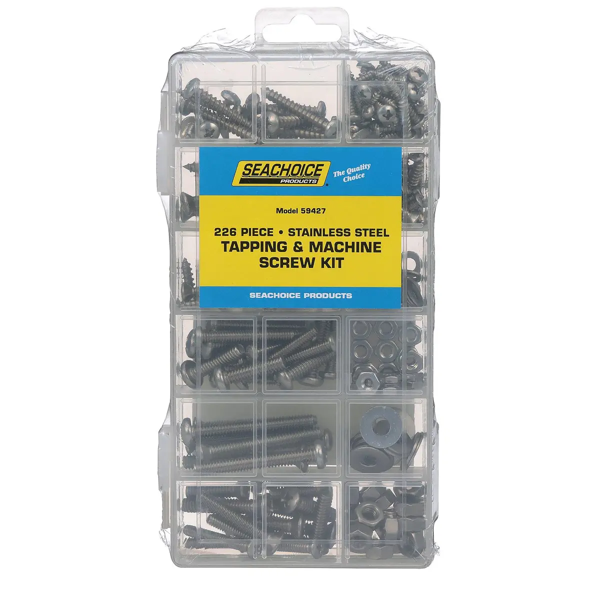 Seachoice Kp5577sc Stainless Steel Tapping And Machine Screw Kit 226 Piece 1