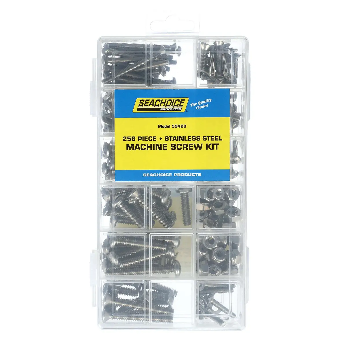 Seachoice Kp5582sc Stainless Steel Machine Screw Kit 256 Piece 1