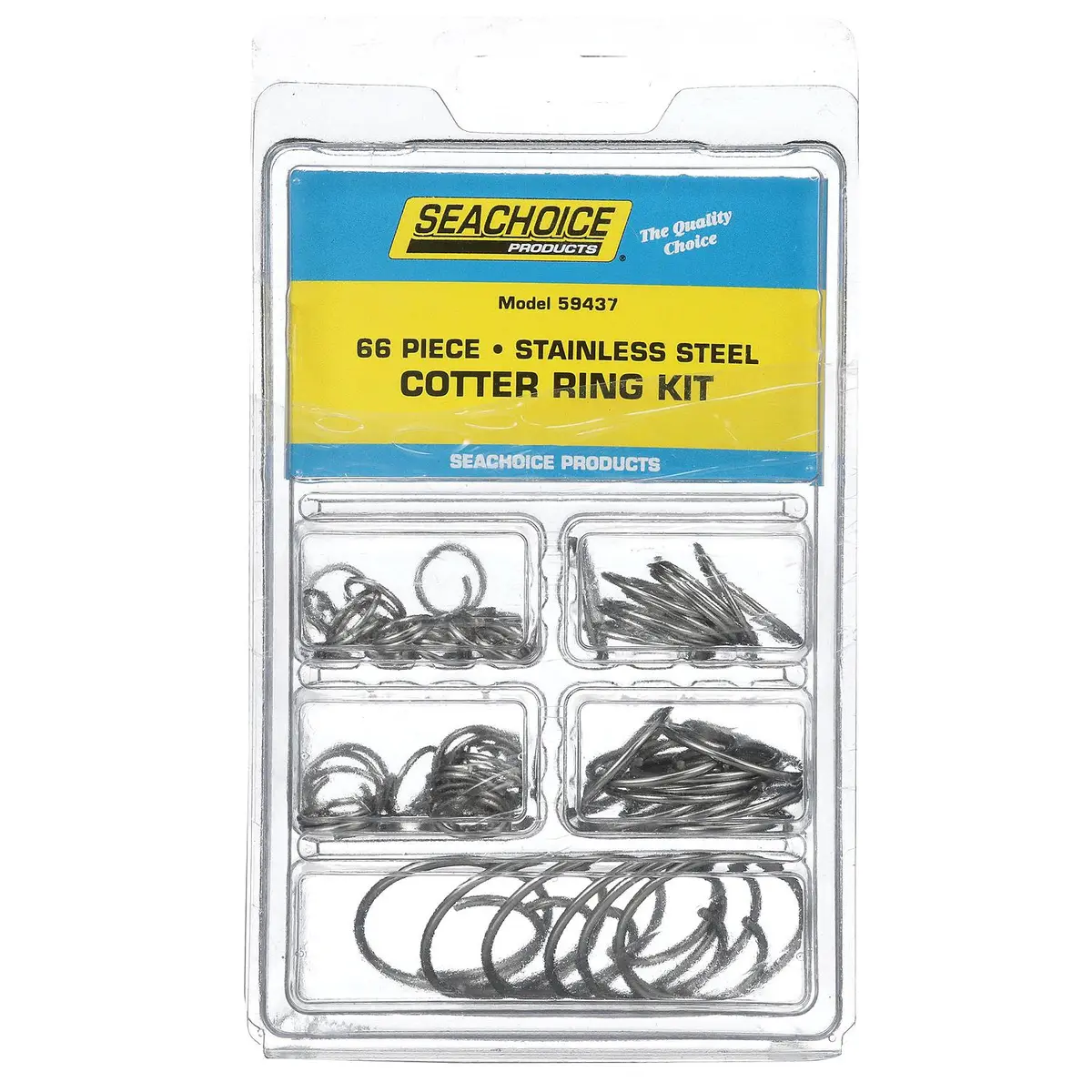 Seachoice Kp5573sc Stainless Steel Cotter Ring Kit 66 Piece 2