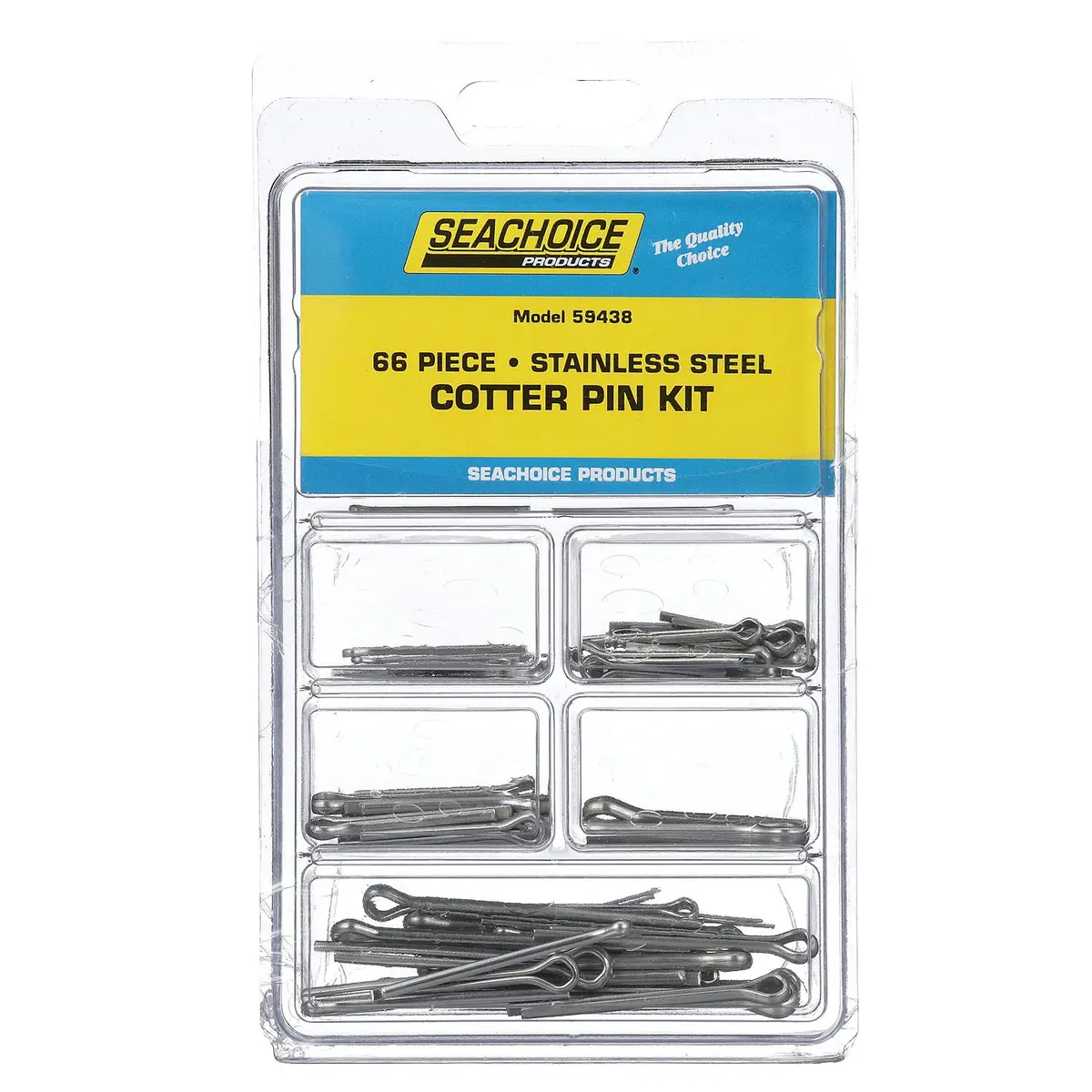 Seachoice Kp5937sc Stainless Steel Cotter Pin Kit 66 Piece 1