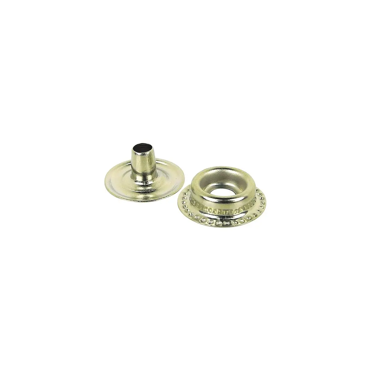 Seachoice Mp7249sc Stainless Steel Button Stud With Barrel And Eyelet, 10 Sets 1