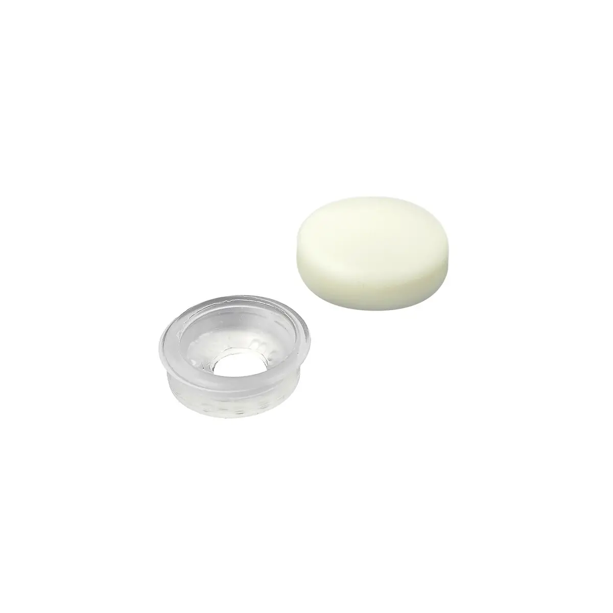 Seachoice Mp9706sc Screw Caps, Cream, Fits #10 & #12 1