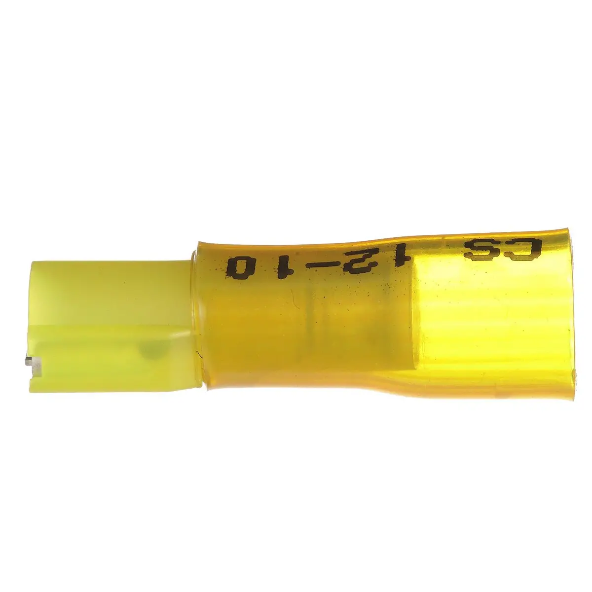 Seachoice 60311 3-To-1 Heat Shrink Insulated Quick Disconnect, 12-10 Ga., 0.250" Female, Yellow, 25-Pack 2