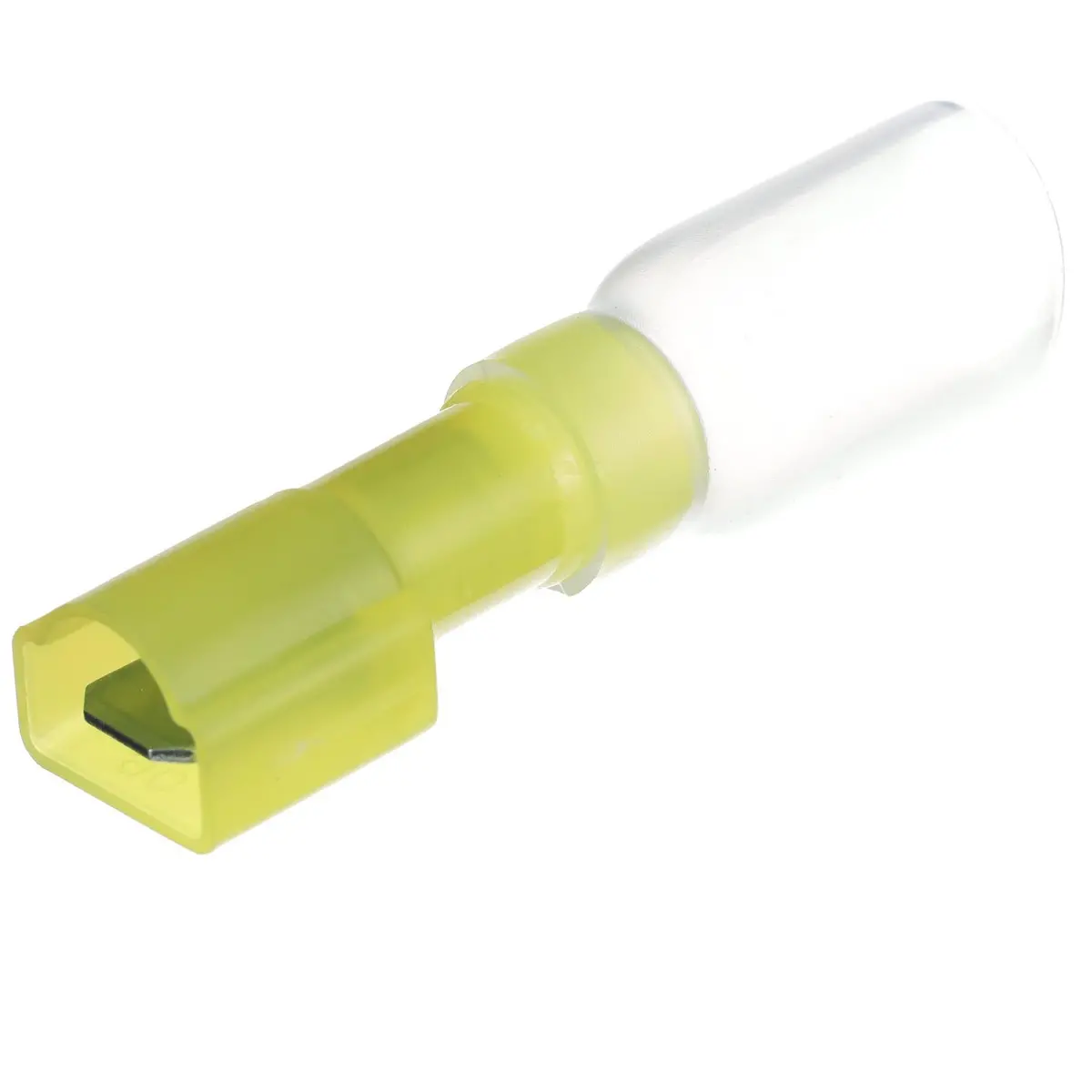 Seachoice 60321 3-To-1 Heat Shrink Insulated Quick Disconnect, 12-10 Ga., 0.250" Male, Yellow, 25-Pack 2