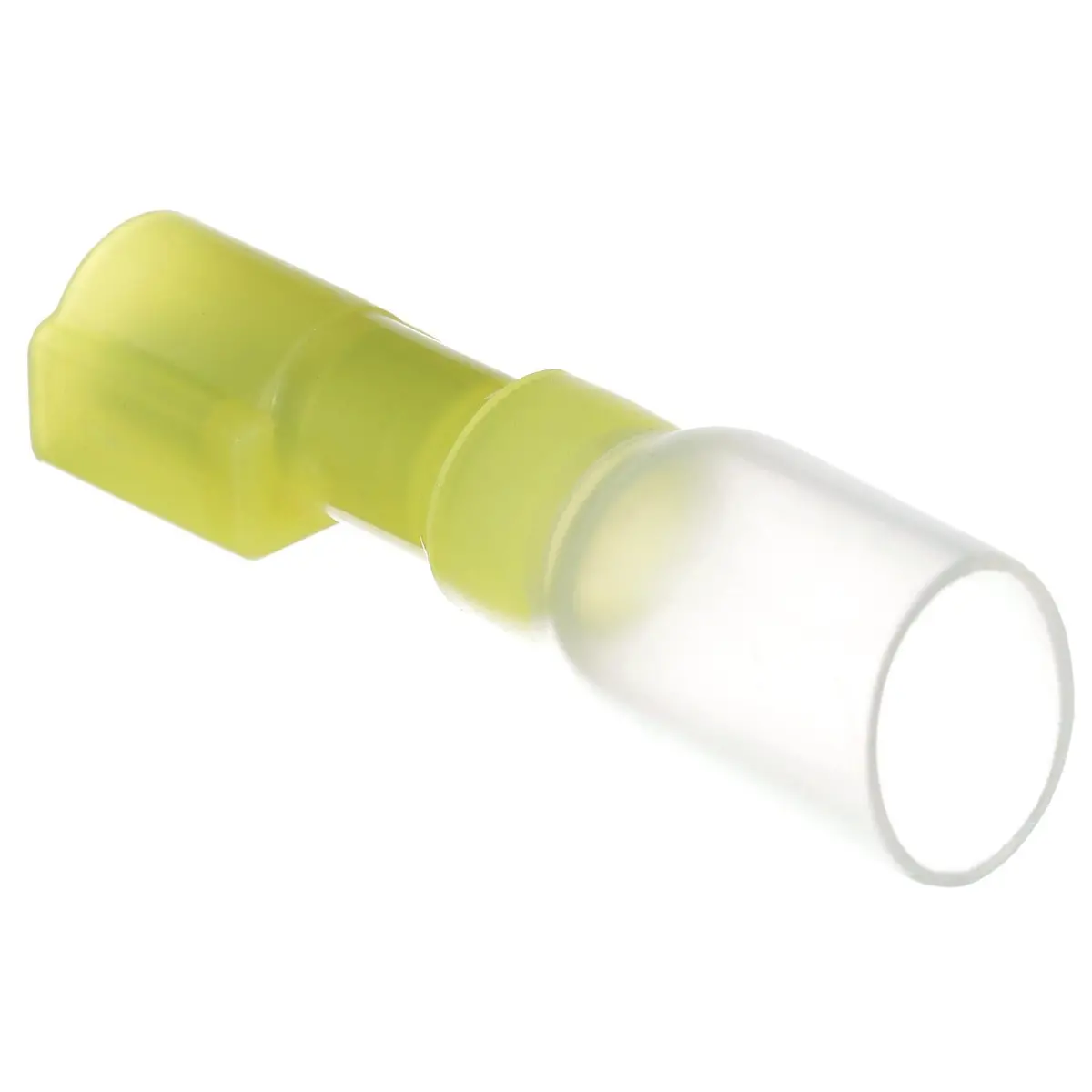 Seachoice 60321 3-To-1 Heat Shrink Insulated Quick Disconnect, 12-10 Ga., 0.250" Male, Yellow, 25-Pack 1