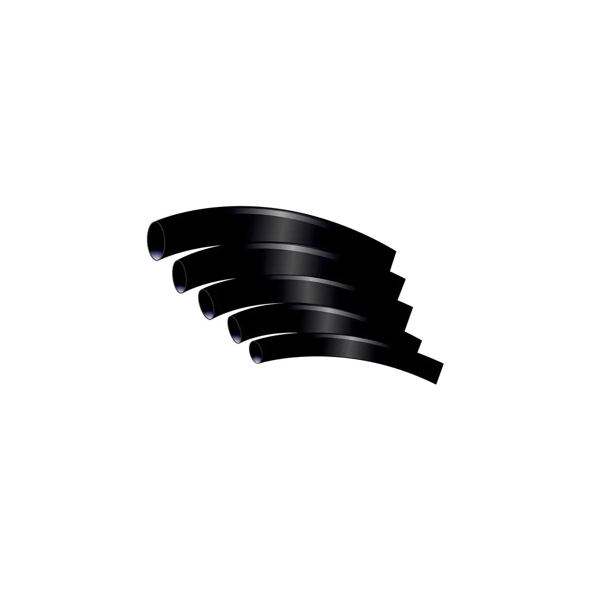 Seachoice 62201 Heat Shrink Tubing, 3-To-1 With Sealant, Black, Assorted Sizes 1/8" To 1/2" X 3" (5Pk) 2