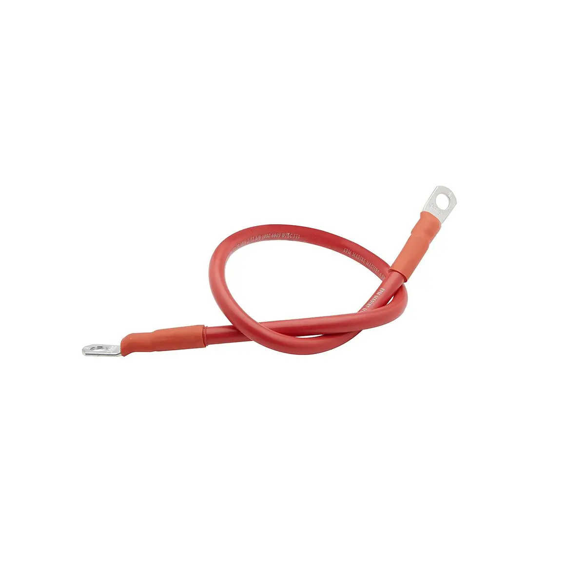 Seachoice 63031 Tinned Copper Battery Assembly, 4 Awg, Red, 2' 1