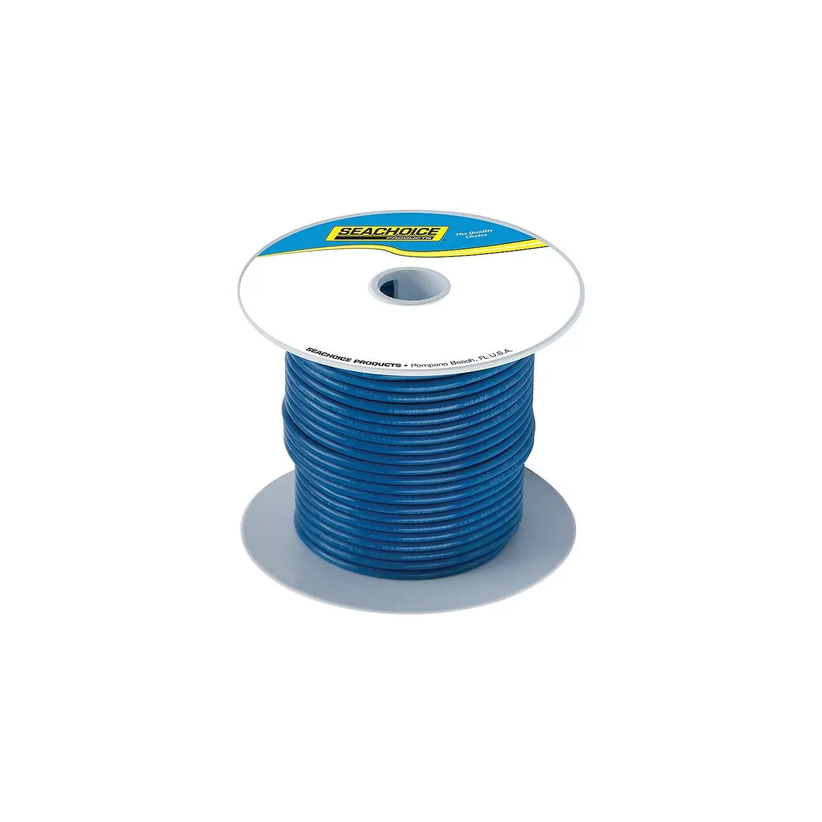 Seachoice 50-63091 Tinned Copper Marine Wire, 12 Awg, Dark Blue, 100' 1