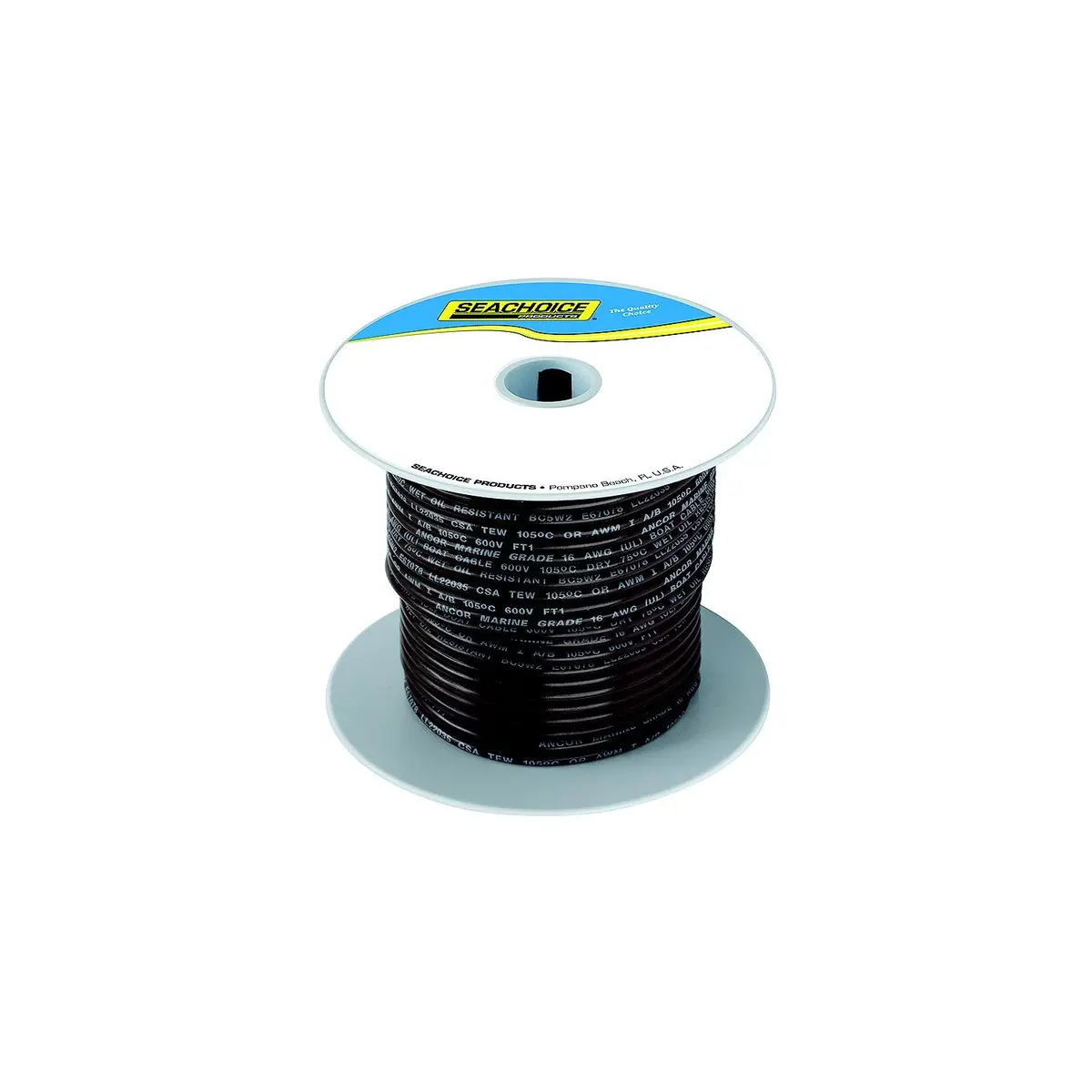Seachoice 50-63073 Tinned Copper Marine Wire, 10 Awg, Brown, 100' 1