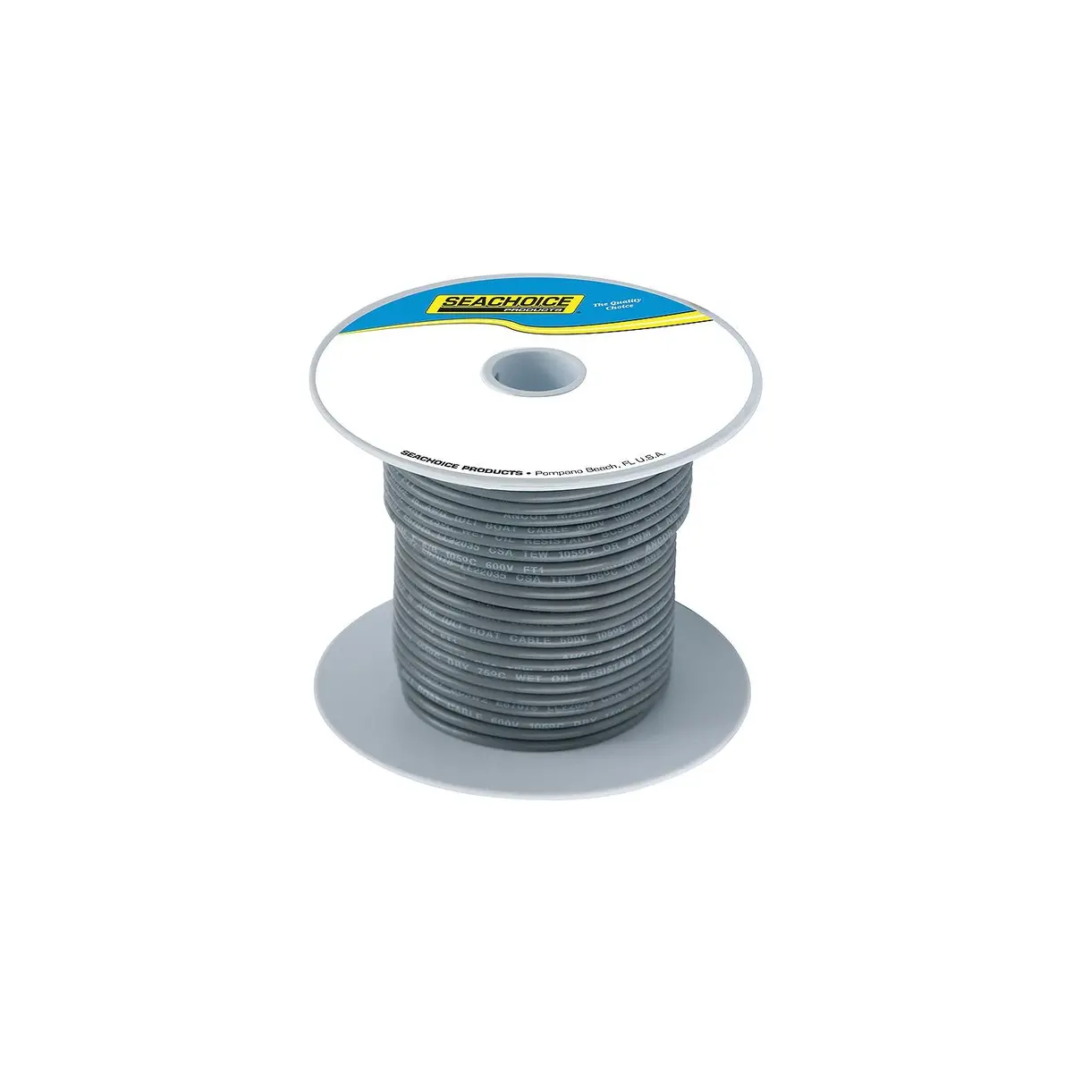 Seachoice 50-63134 Tinned Copper Marine Wire, 16 Awg, Gray, 100' 1
