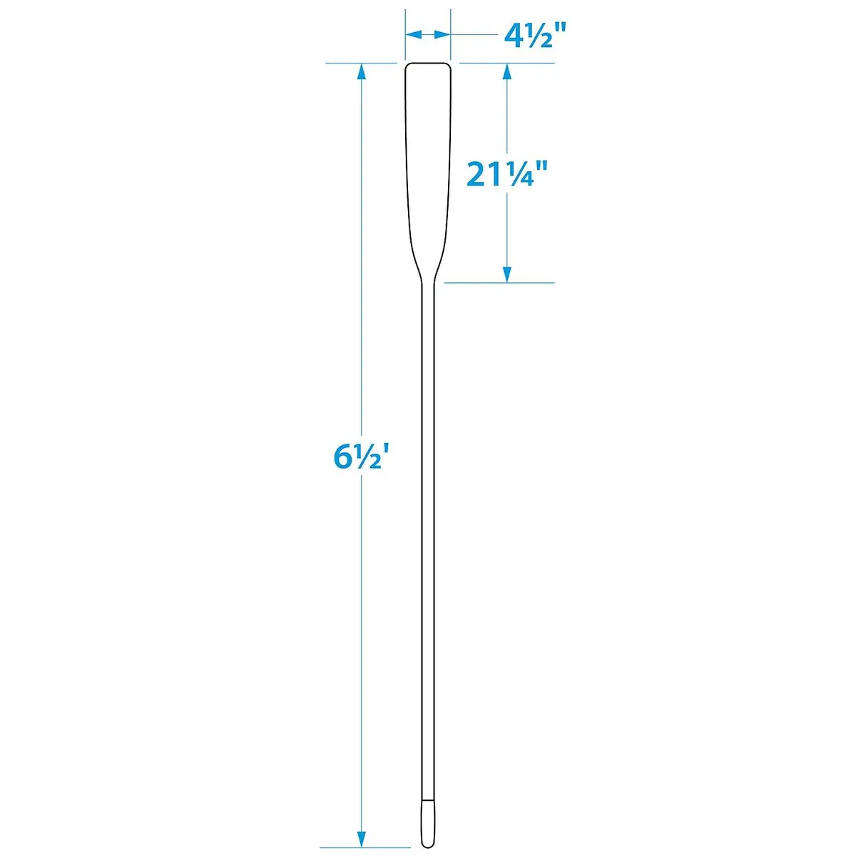 Seachoice 71156 Premium Varnished Oar With Grip, 6.5' 1
