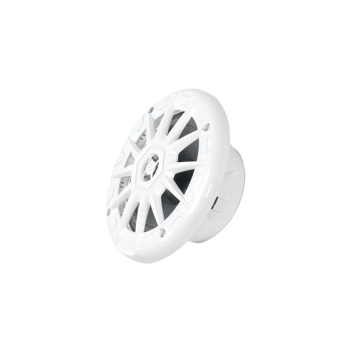 Seachoice Mrgb55wsc 72111 5-1/4" 2-Way 150W Round Led Speakers, 1 Pair, White 2