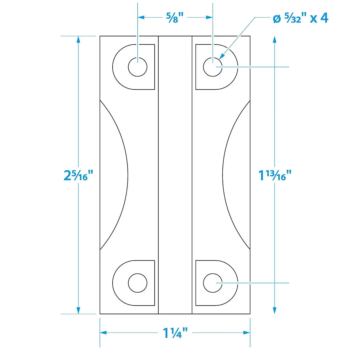 Seachoice 76901 Replacement Hinges For Igloo Coolers 28 To 162 Qt (2 Per Pack) 1