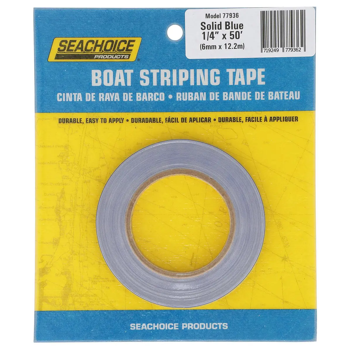 Seachoice 77936 Boat Striping Tape, Blue 1/4" X 50' 2