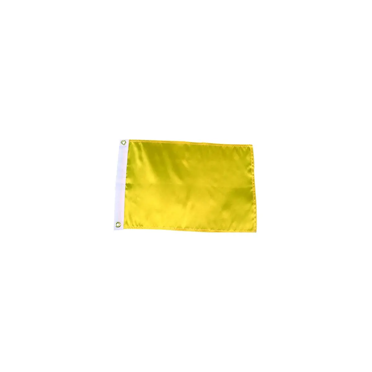 Seachoice 78261 12" X 18" Nylon Print Dyed Solid Yellow Flag 1