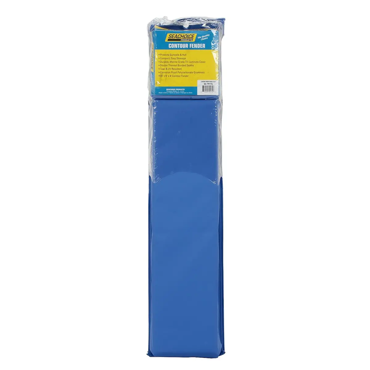 Seachoice De53442s Contour Fender, Blue 30" X 6" X 4" 1
