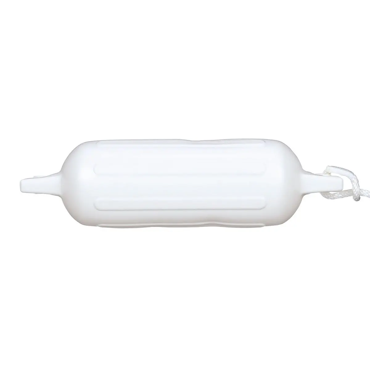 Seachoice De77231s White Twin Eye Ribbed Fender Kit, (2) 6.5" X 23" Fenders And (2) 3/8" X 5' Fender Lines 1