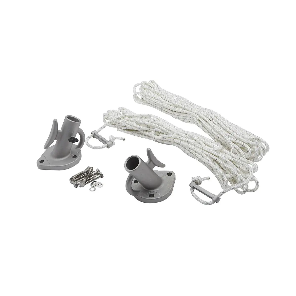 Seachoice De3106s 79731 Mooring Whip 1 Pair Black, 8' 1
