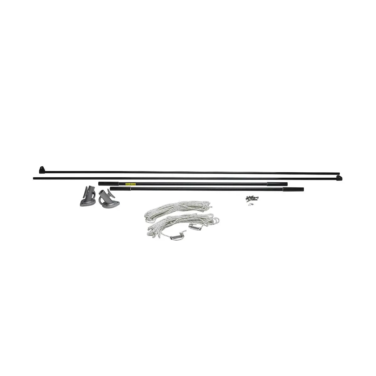 Seachoice De3126s 79733 Mooring Whip 1 Pair Black, 12' 1