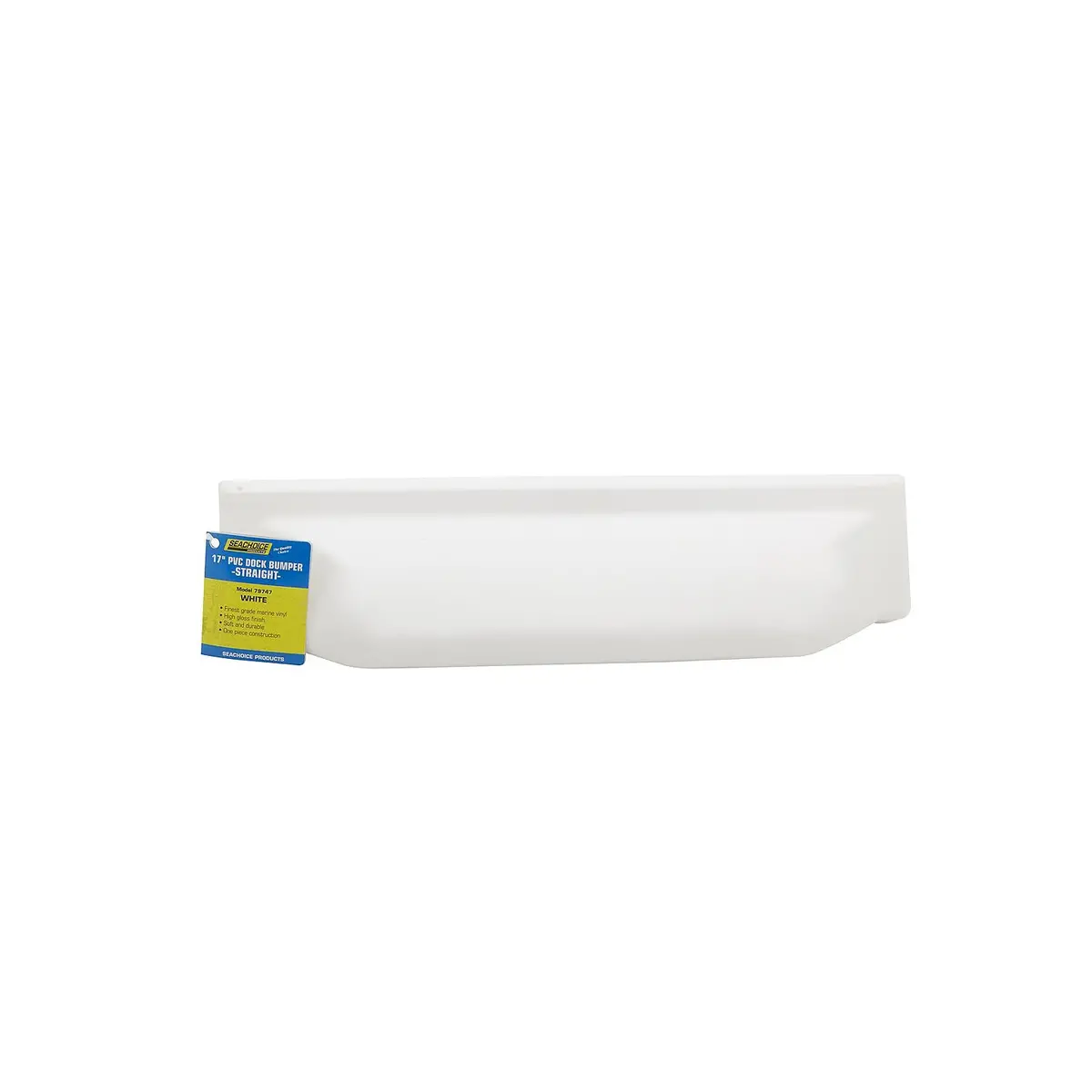 Seachoice De73106s 79747 Dock Bumper Straight, 17", White 1