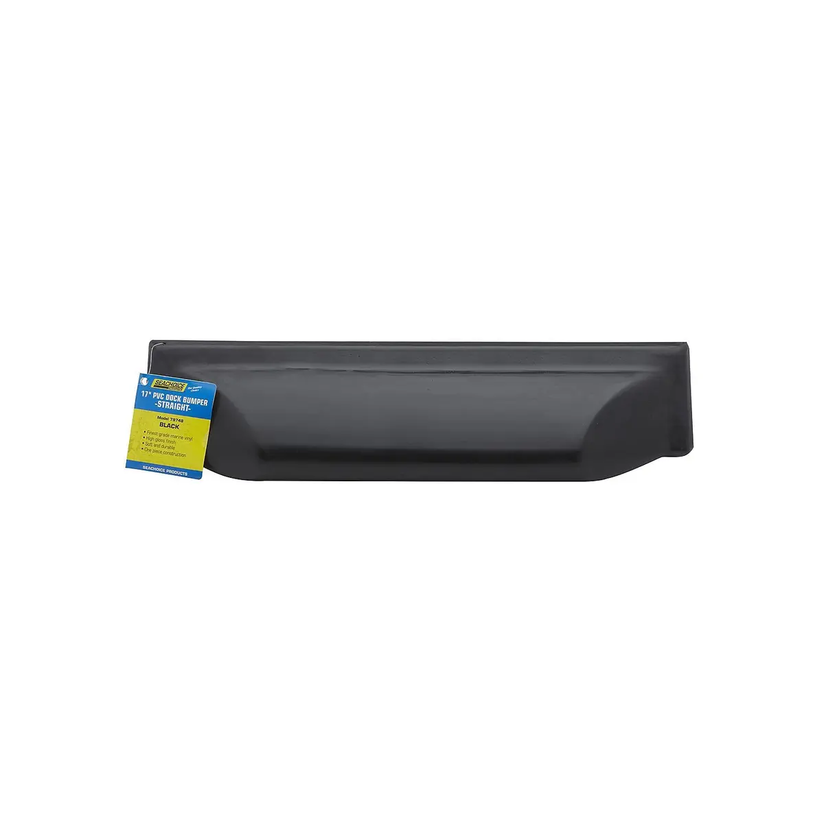 Seachoice De73107s 79748 Dock Bumper Straight, 17", Black 2