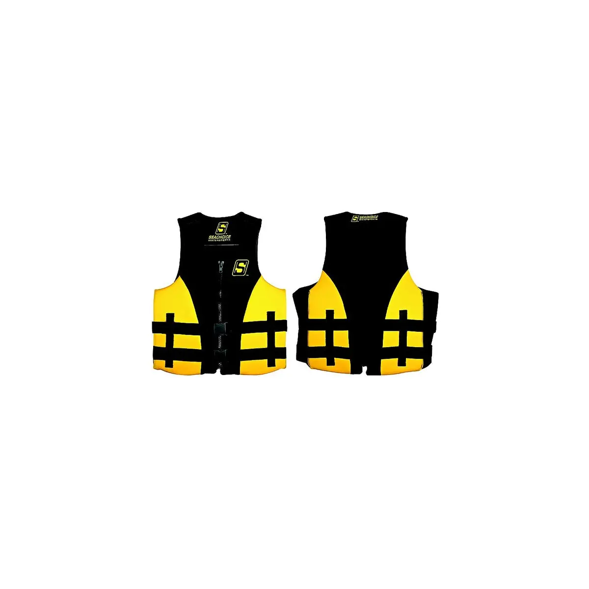 Seachoice 85126 Evoprene Multi-Sport Vest, Yellow/Black, L 1