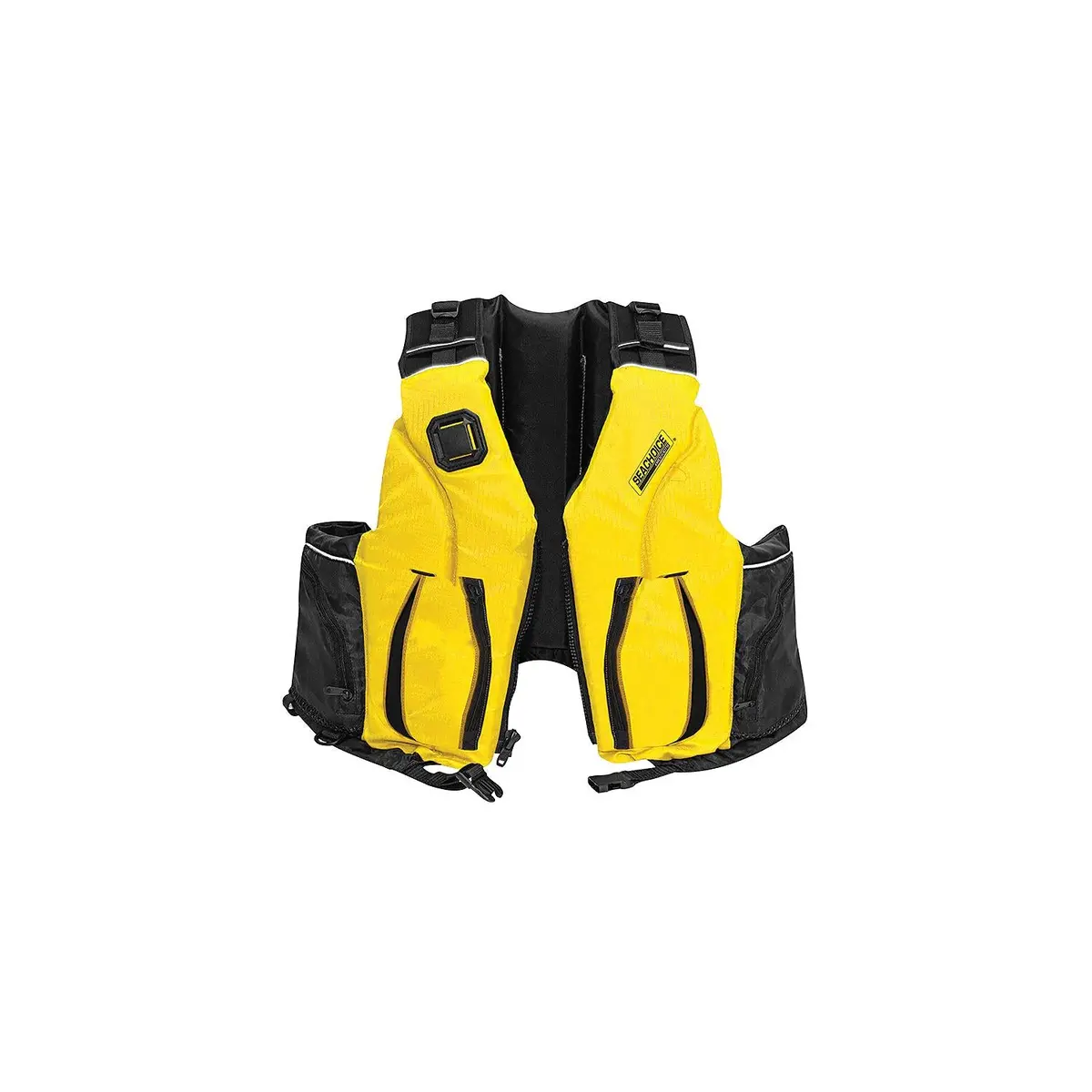 Seachoice 9007S/M-Yel/Blk-85973 Adult Dual Size Canoe/Kayak Pfd, Yellow/Black, S/M 1