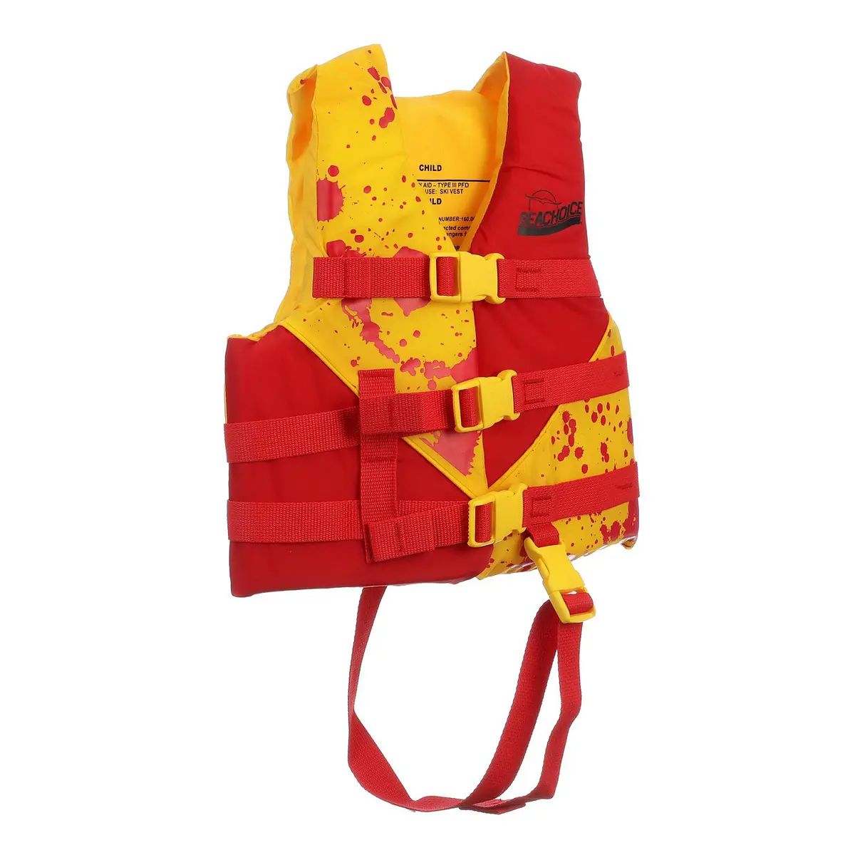 Seachoice 86130 Deluxe General Purpose Life Vest Red/Yellow, Child 1