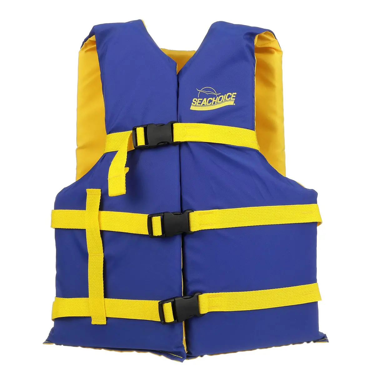 Seachoice 86220 Deluxe General Purpose Life Vest Blue/Yellow, Adult Universal 1