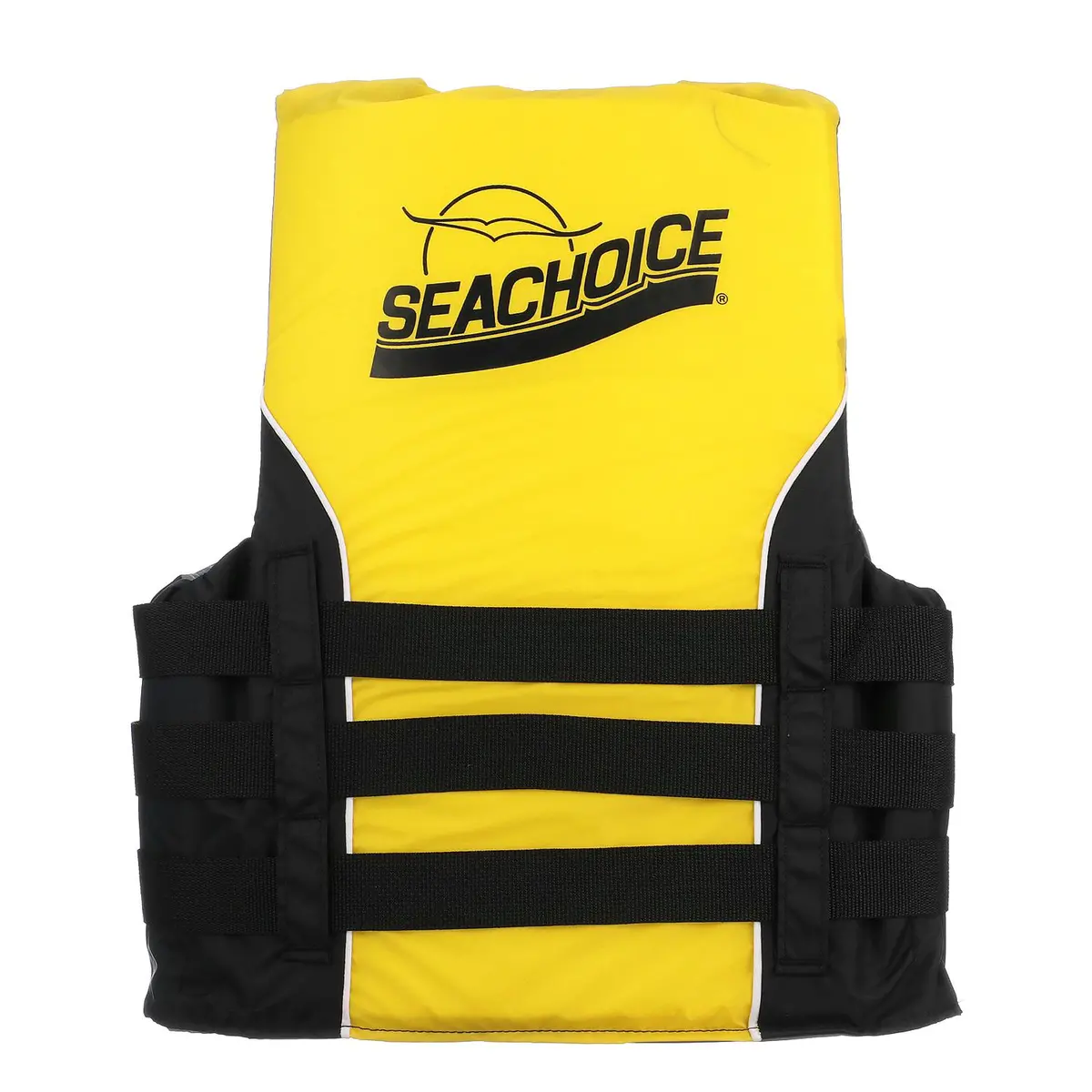 Seachoice 86410 Deluxe 4-Belt Ski Vest Yellow/Black, Sm/Md 1