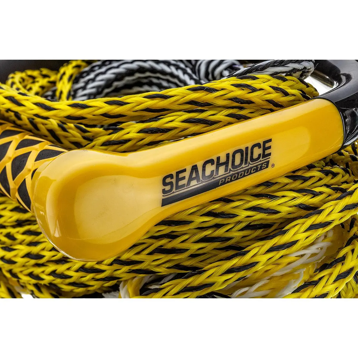 Seachoice 86801 5-Section Wakeboard Rope, 75', 15" Handle W/ Textured Eva Grip & 6" Trick Handle 1