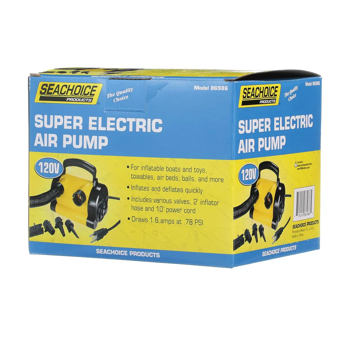 Seachoice 86986 120V Super Electric Air Pump 1