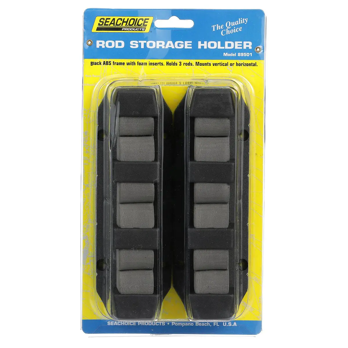 Seachoice 50-89501 Rod Storage Holders 3 Rod (Sold As Pair) 1