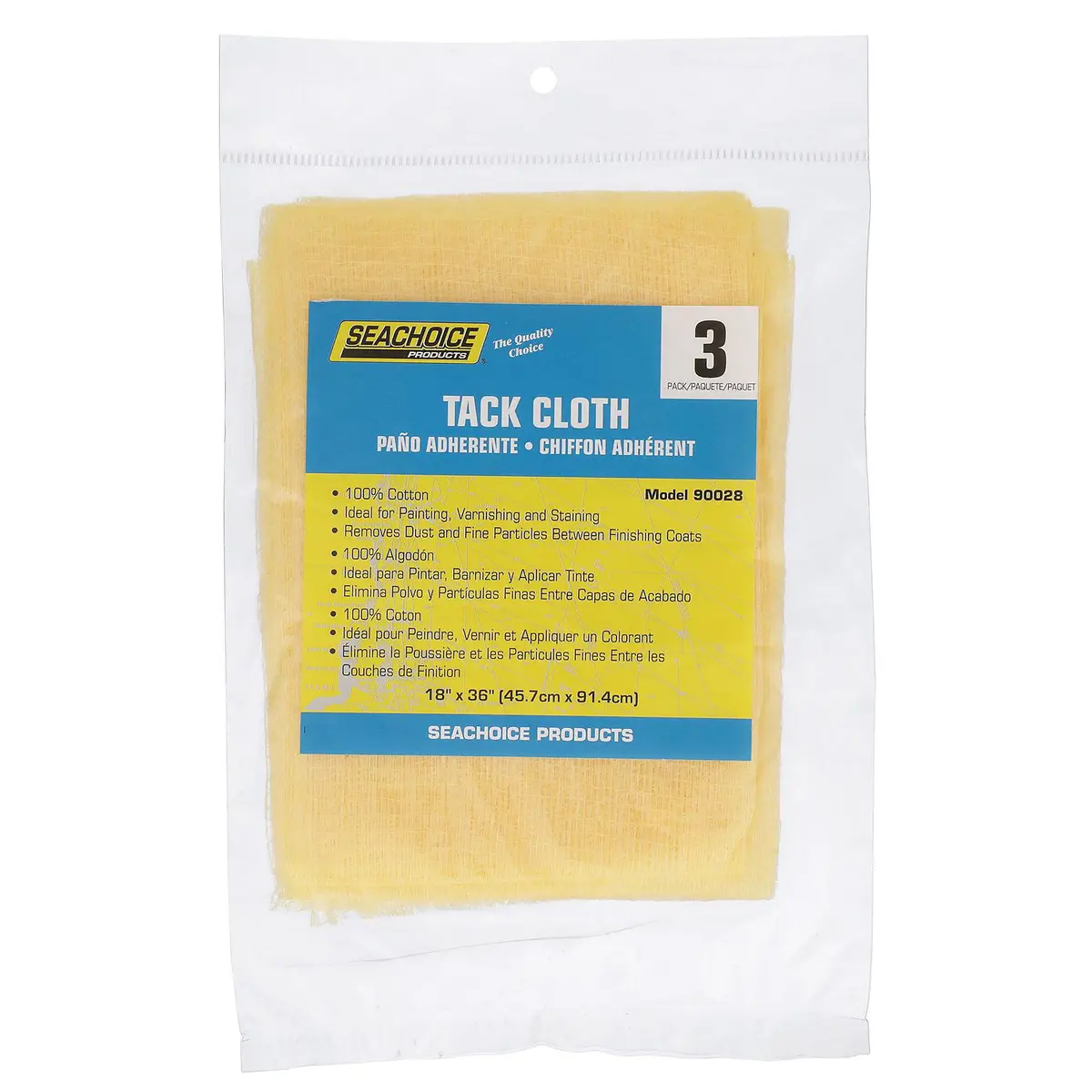 Seachoice A-90028-Sc Tack Cloth, 3-Pk, Bag 2