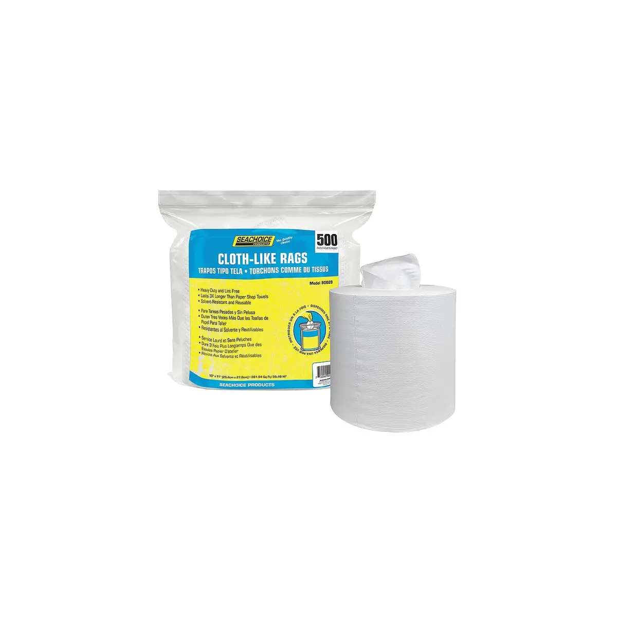 Seachoice Nw-90029-500Sc Cloth-Like Rags, 500-Ct. Box 1