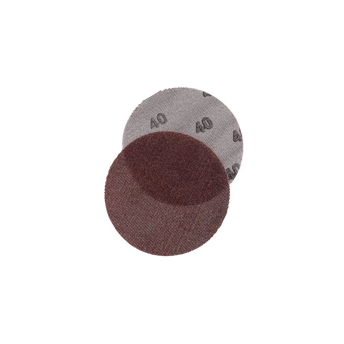 Seachoice 91916 Dust Free Aluminum Oxide Mesh Hook & Loop Discs Closed Coat, Grade 40, Brown, 25/Pk 1