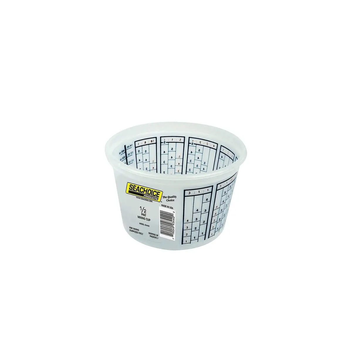 Seachoice 93440 Paint Mix Container, 1/2 Pint 1