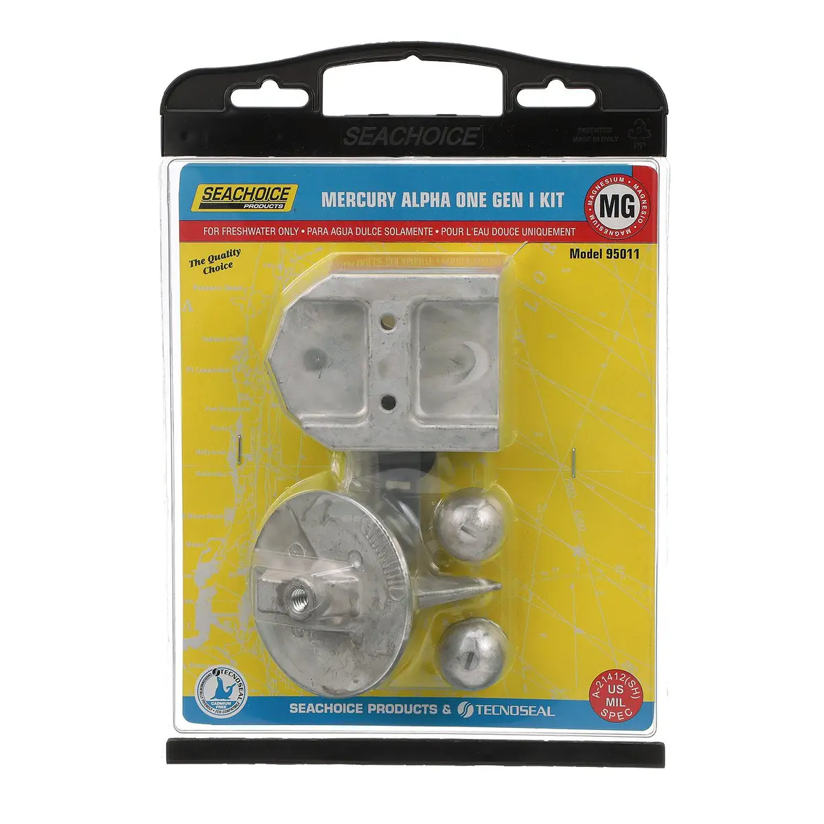 Seachoice 50-95011 Magnesium Anode Kit For Mercury Alpha I (1983-90) 1